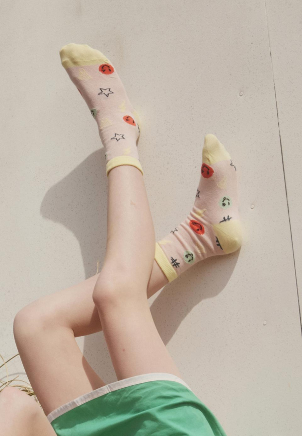 Doodle Sokker Barn Rosa - Image 1