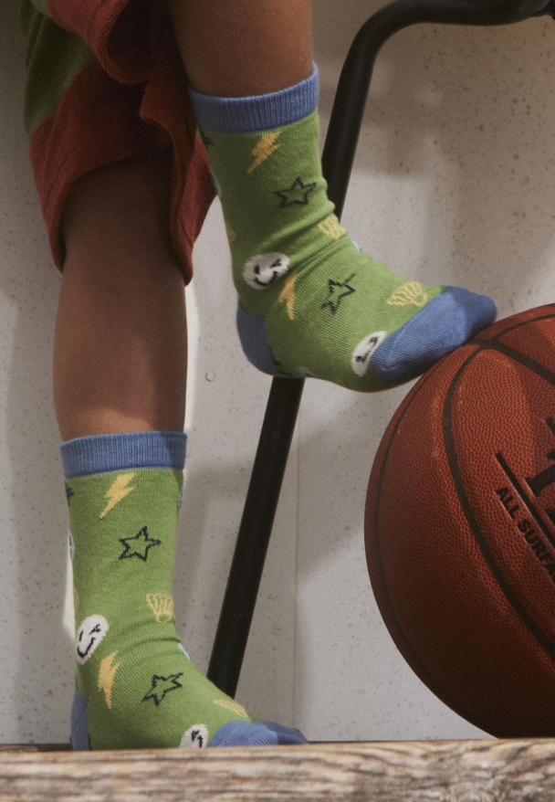 Doodle Sokker Barn Grønn - Image 1