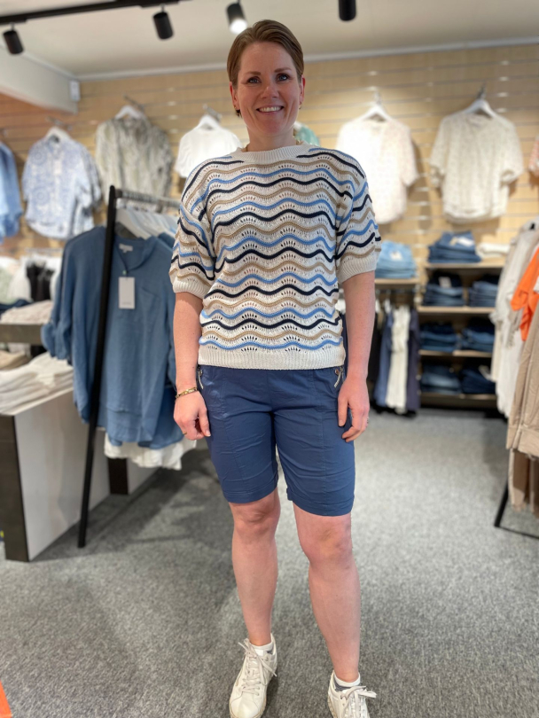 Cherry Berry Shorts Indigo - Image 1