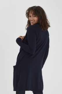 PZsara Lang Cardigan Marine