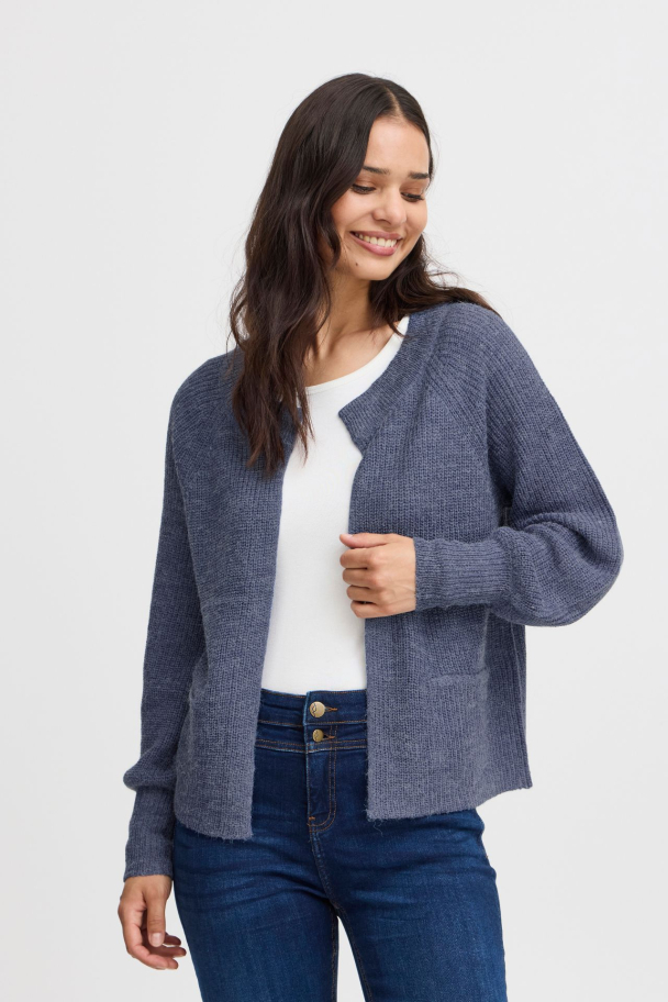 FReretta Cardigan Indigo Blå - Image 1