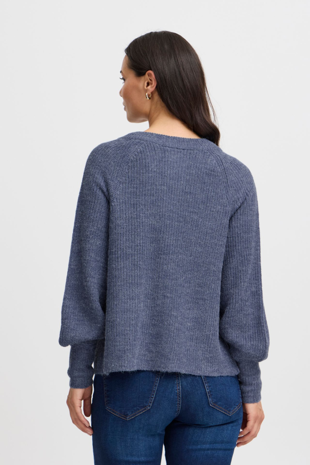 FReretta Cardigan Indigo Blå - Image 2