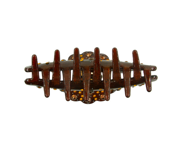 Hårklype m/strass Brun - Image 2