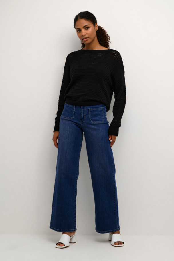 KAkarla HW Wide Jeans Medium Blue - Image 1