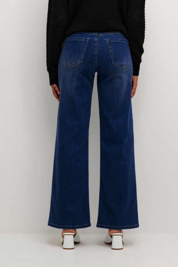 KAkarla HW Wide Jeans Medium Blue - Image 2
