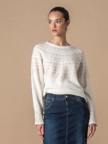Nordic Knit Genser Offwhite