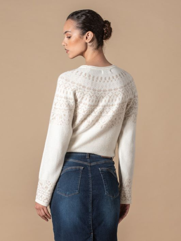 Nordic Knit Genser Offwhite - Image 2