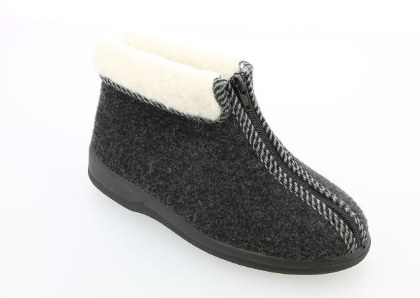 Tøfler Ull Grå