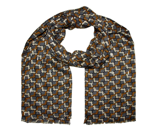 Skjerf m/lurex Brun 791818