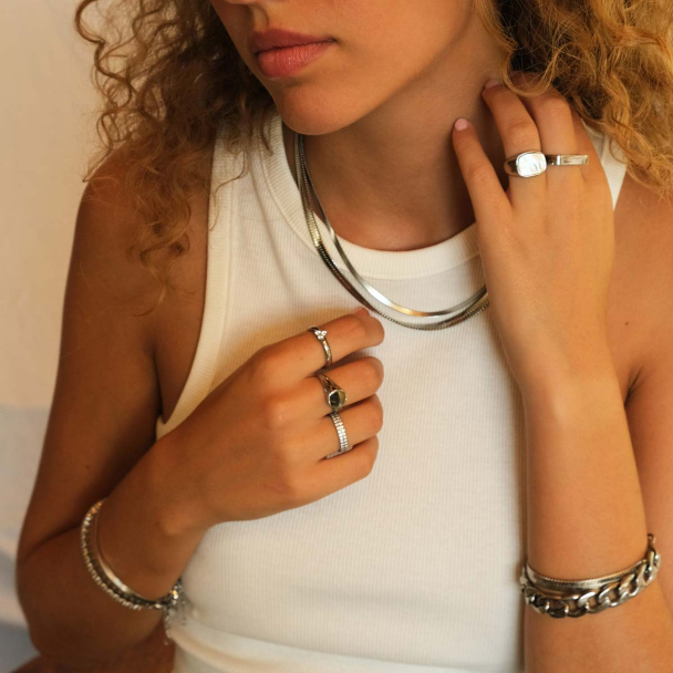 Smykke Stål Snake 6mm GP - Image 6