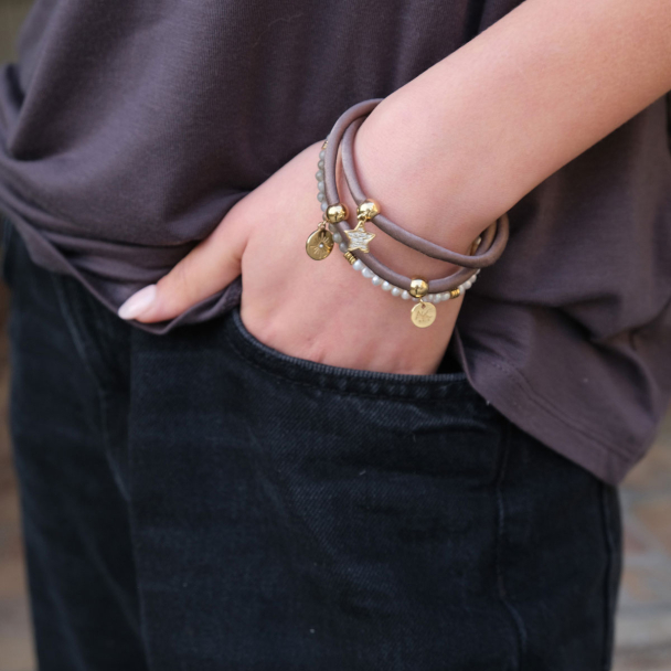 Armband 2-rads Sateng Svart - Image 4