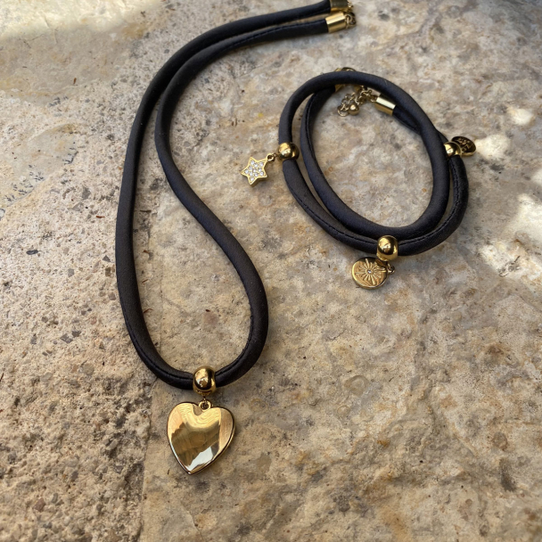 Armband 2-rads Sateng Svart - Image 8