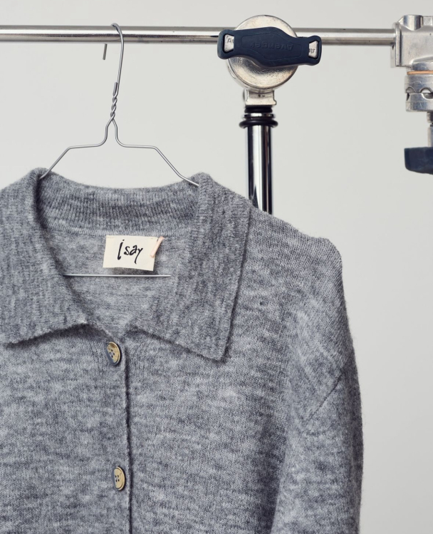 Anna Cardigan m/krage Grå - Image 2