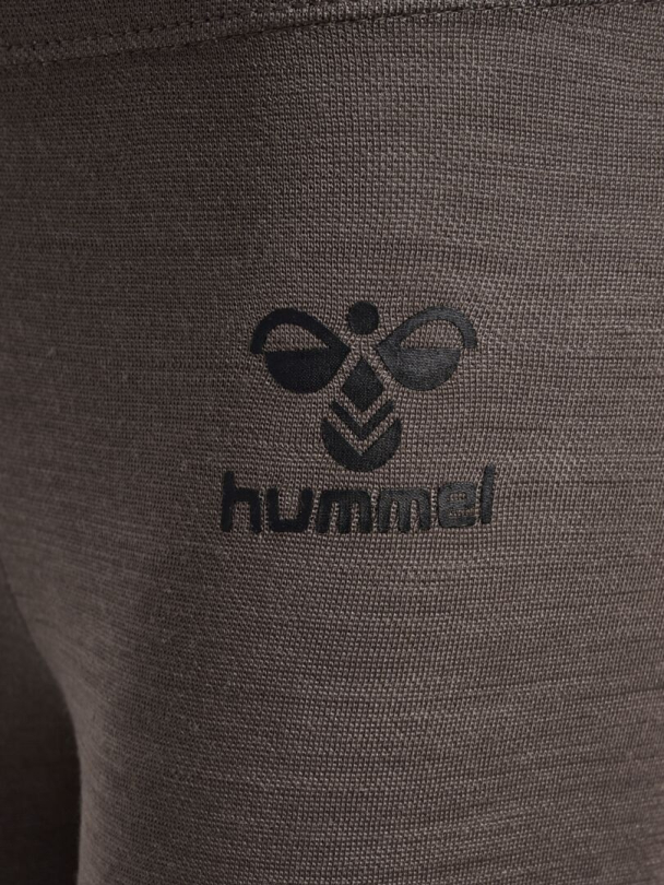 HmlWolly Ulleggings Brun - Image 3