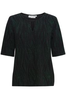 PZlucia Bluse Svart/grønn