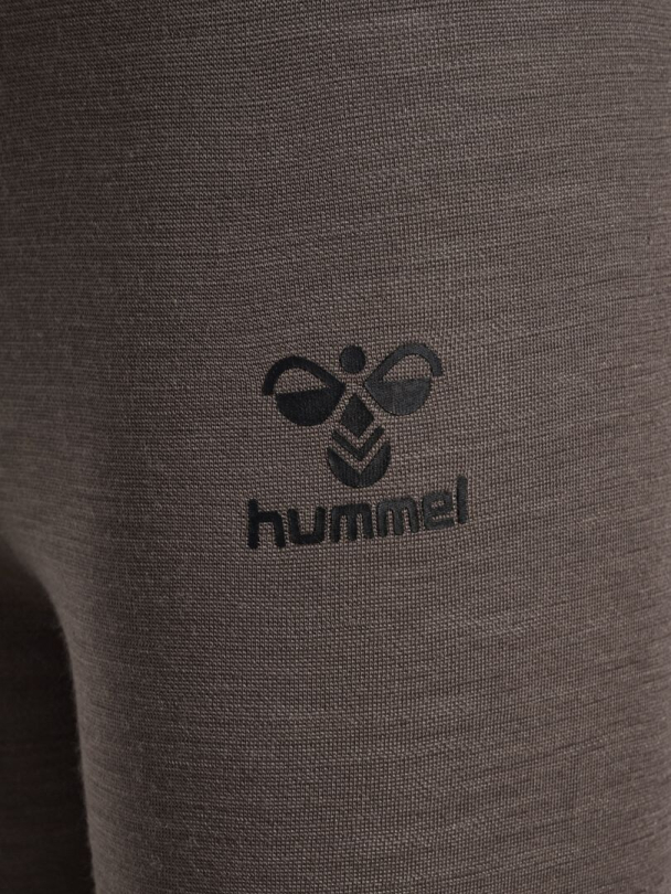 HmlWingo Ulleggings Brun - Image 3