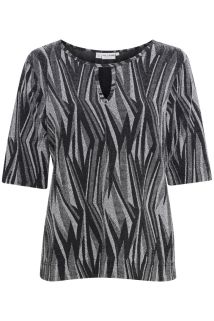 PZlucia Bluse Svart/sølv