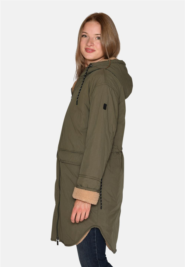 Teddy Mix Parka Coat - Image 3