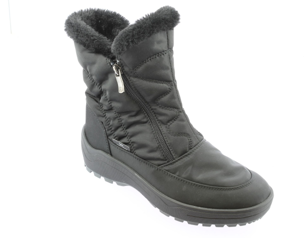 Vintersko med brodder Svart Vanntett