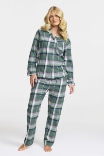 Pyjamas Flanell Grønn