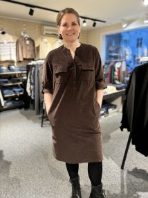 Ella-FLB Kjole Cord Brun