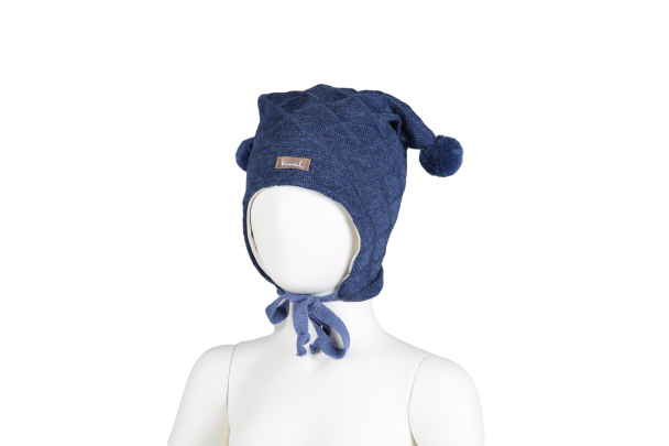 Knytelue m/dusk Blå