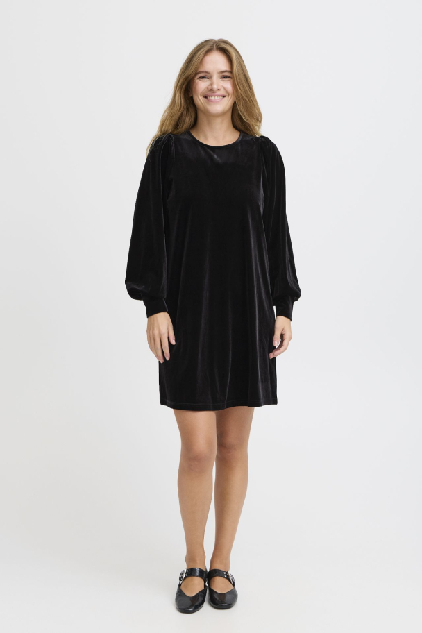 PZbarbara Velourkjole Rød - Image 5