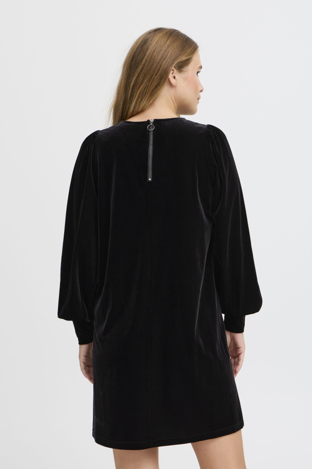 PZbarbara Velourkjole Rød - Image 6