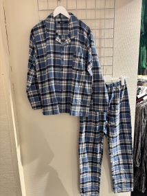 Pyjamas Herre Flanell Blå/marine
