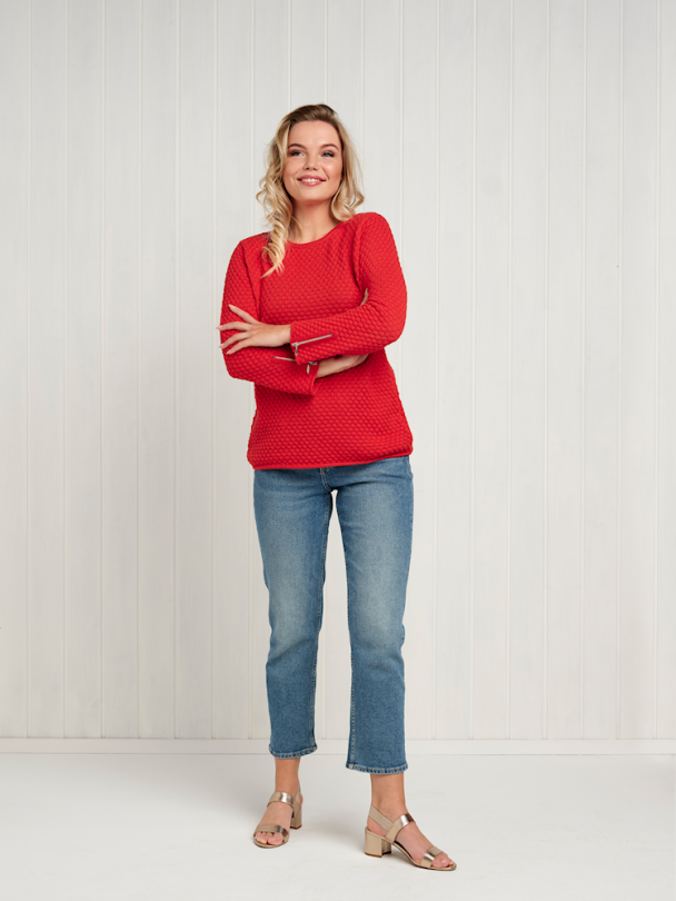 Genser 6750 Bomull Rød - Image 1