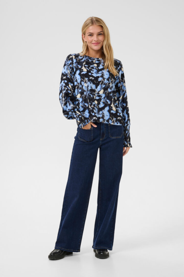 KAlura Bluse Svart/Blå - Image 2