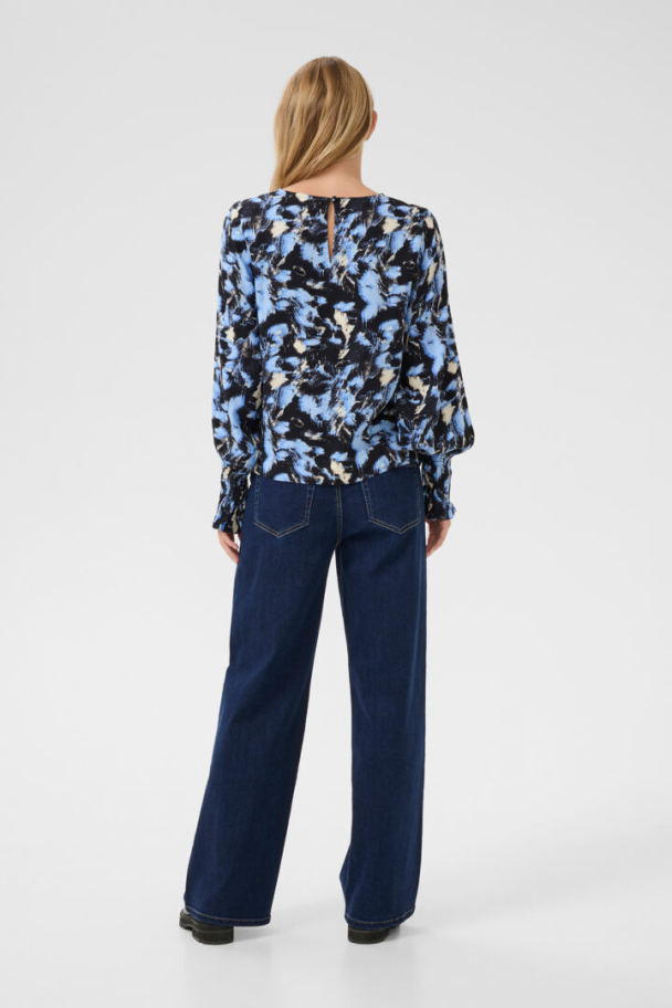 KAlura Bluse Svart/Blå - Image 3