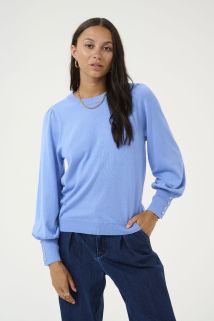 KAlizza Round Neck Topp Lys Blå