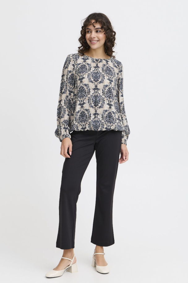 FRflowy Bluse 5 Navy Blazer - Image 3