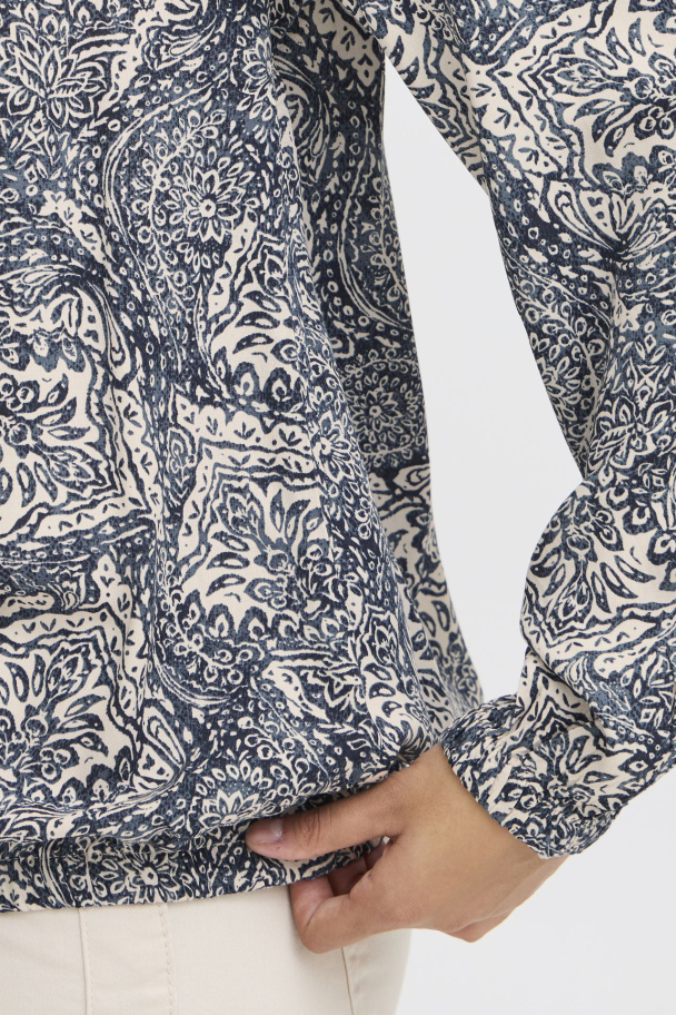 FRflowy Bluse 5 Navy Blazer - Image 11