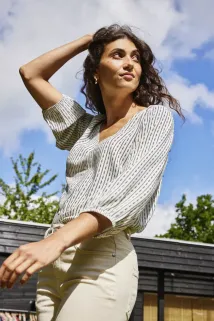 FRmerle Bluse Blå