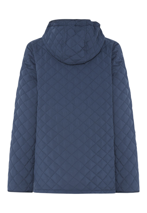 Jakke m/hette Quiltet Marine - Image 2