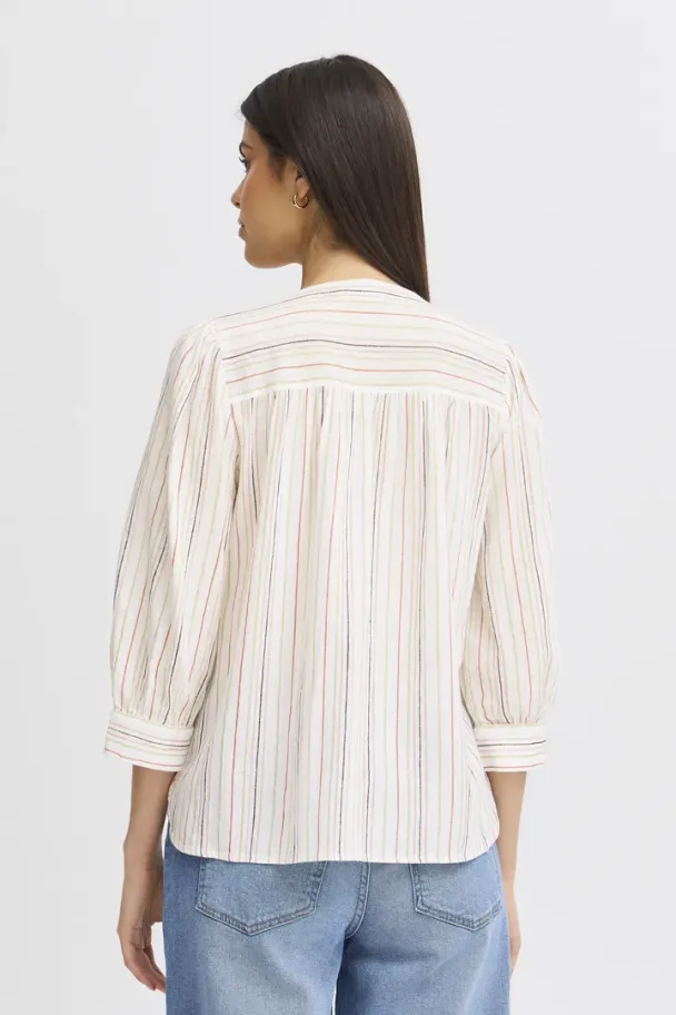 FRnadi Bluse m/striper Rød - Image 2