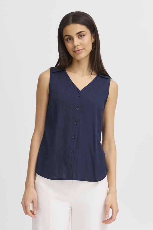 FRvina Bluse Marine - Image 1