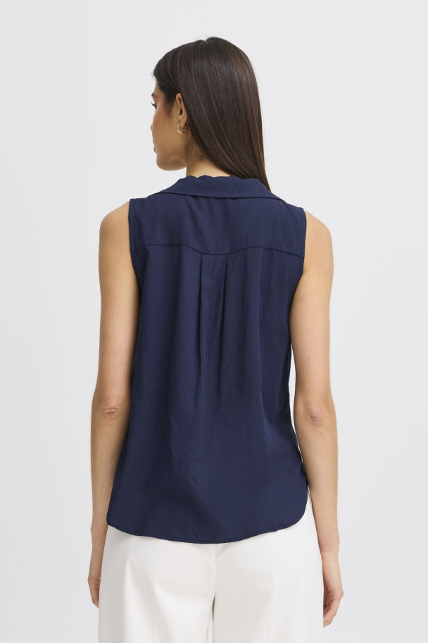 FRvina Bluse Marine - Image 2