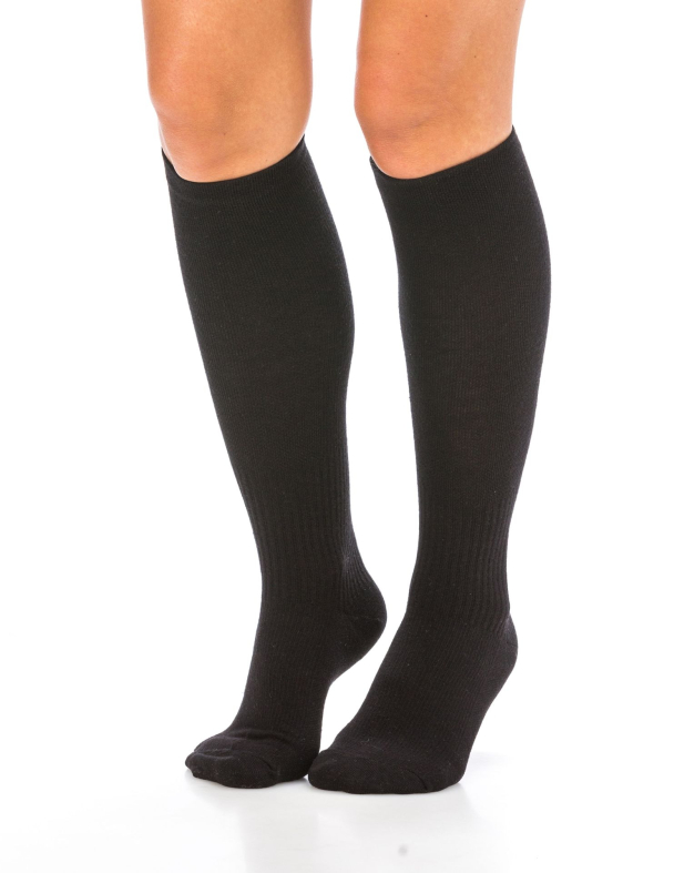 Støttestrømper Bambus Svart