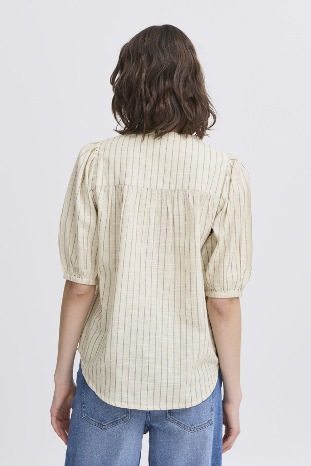 FRbonnie Bluse m/striper Marine - Image 4