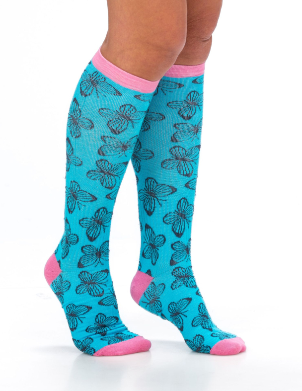 Støttestrømper Sommerfugl Bomull - Image 1