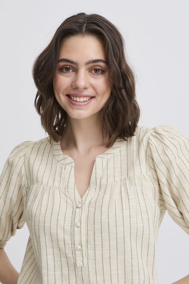 FRbonnie Bluse m/striper Marine - Image 5