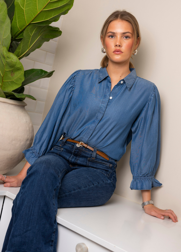 Amy Shirt - Soft Denim