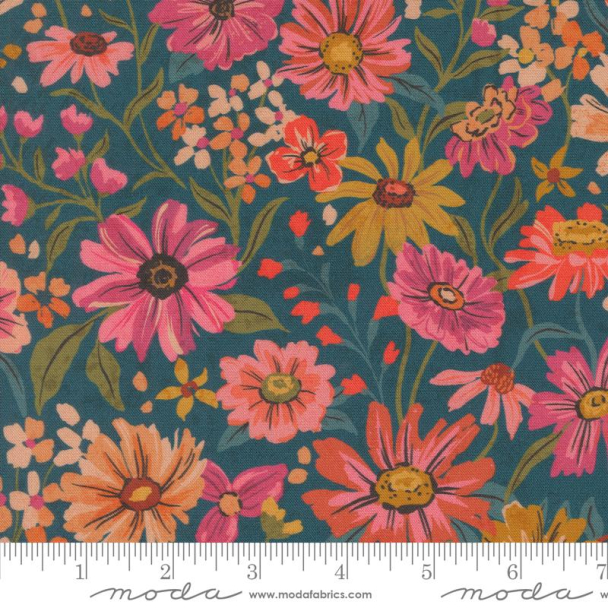 Sagewood Summerfield Florals Peacock 