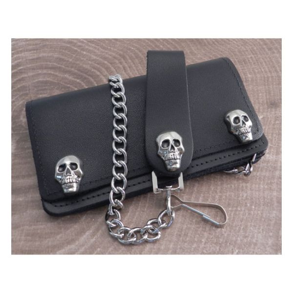 Leather Biker Chain Wallet