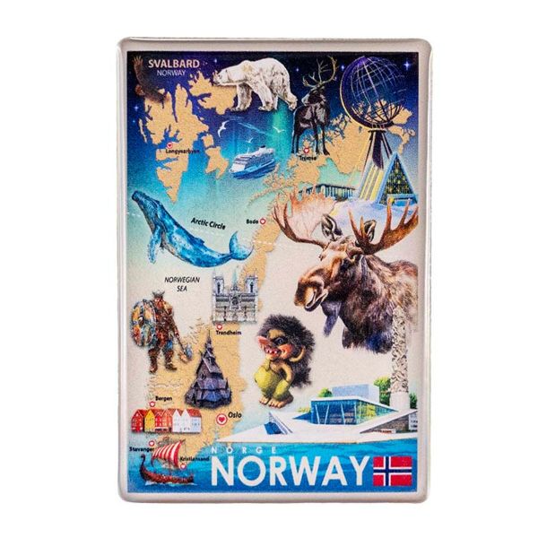 Magnet Norge, retro 