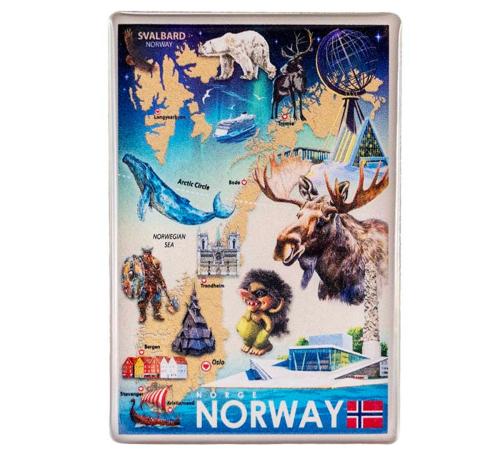 Magnet Norge, retro 