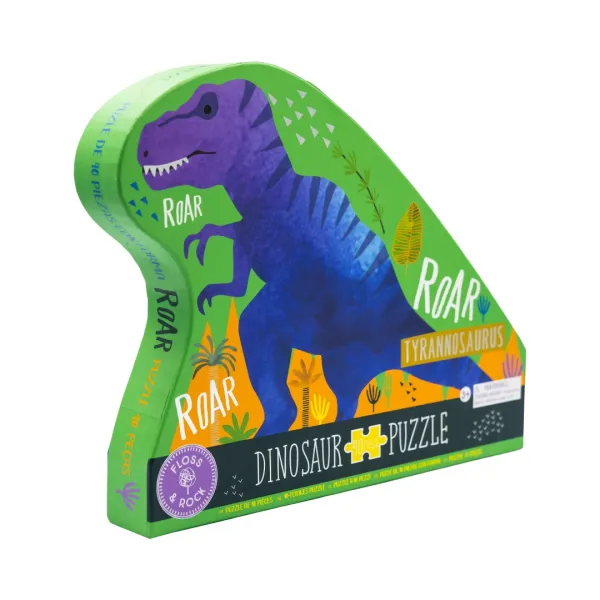 Puslespill 40 brikker - Dinosaur T-rex 